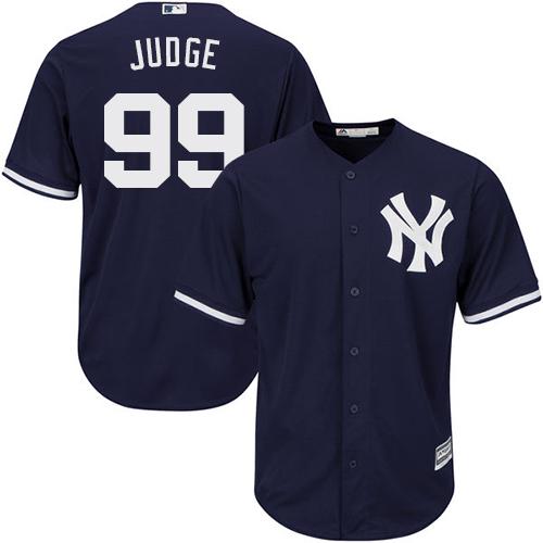 Yankees #99 Aaron Judge Navy blue Cool Base Stitched Youth MLB Jersey